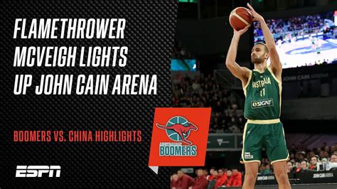 Jack McVeigh stars as the Boomers beat China in the lead up.